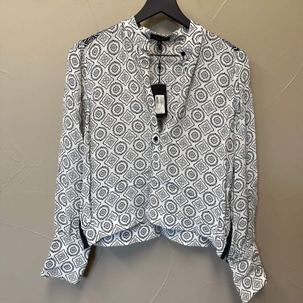 Rag and Bone Tallulah Blouse White Multi Small